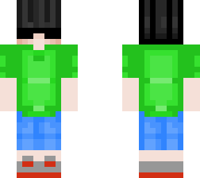 me in a green polo and jean shorts