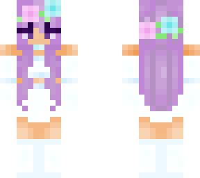 pastel purple flower girl