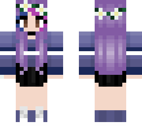 person of purple w/ flower crown