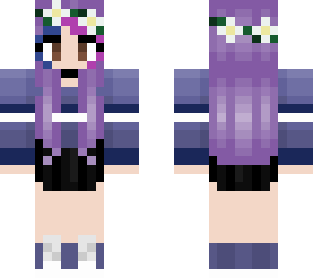 person of purple w/ flower crown