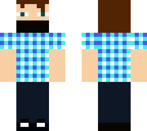 plad shirt (blue)