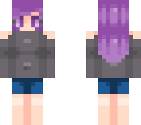 purple hair girl