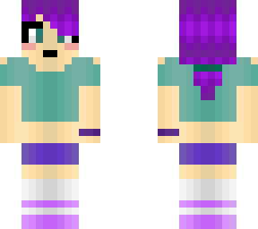purple haired girl