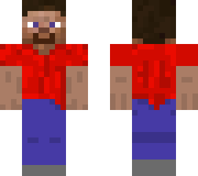 red shirted steve