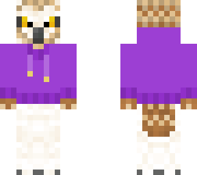 short-eared owl (purple hoodie) (remake)