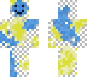 something man. blue-yellow man