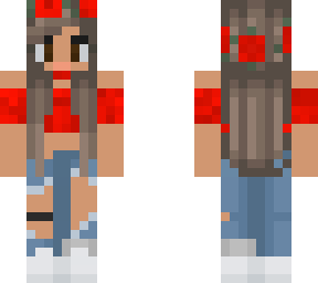 trendy girl in red (edit) original by: sarxhong