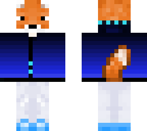 blue fox jacket