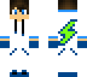 blue lightning hoodie man