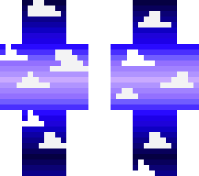 cute night time gradient with clouds