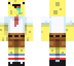 derpy sponge bob with neck face