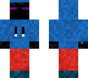 enderman in a blue sweater