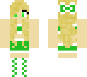 green cheerleader