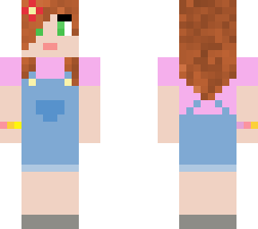 human girll in dungarees