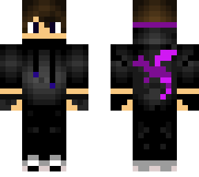 purple dragon hoodie boy