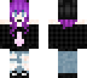 purple hair no pink bottom