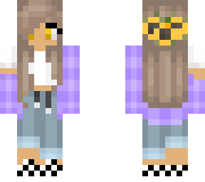 purple jacket gorl
