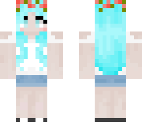 aqua haired girl