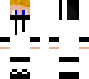 blonde haired black and white gamer