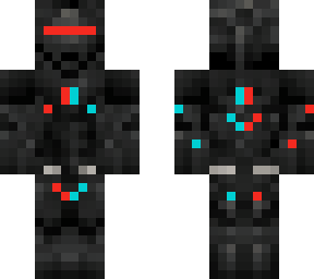 blue and red killer robot