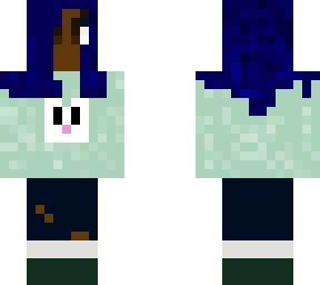 blue haired girl