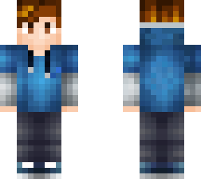 blue hoodie boy
