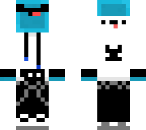 blue slime with shades