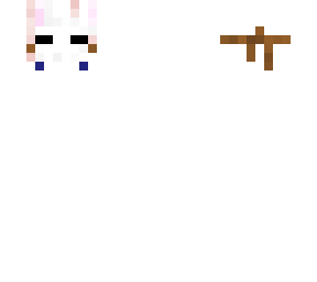 bunny mask (with tear drops underneath)