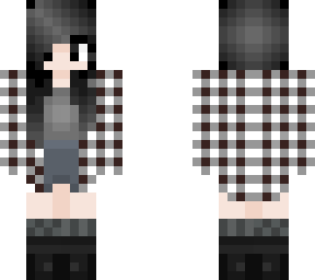 fannel girl with gray hair