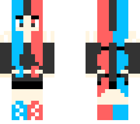 nintendo switch girl (red&blue)