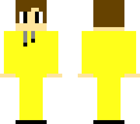 orcare with yellow jumpsuit that has white side stripes