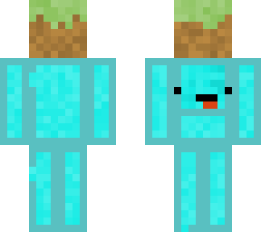 skeppy holding grass block