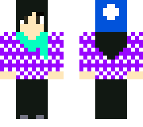 summer and winter girl with black hair