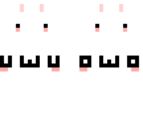 uwu and owo bunny skin