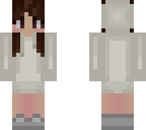 white oversized hoodie w/ grey sneakers
