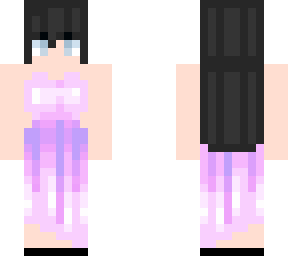 * edit * girl with black hair, blue eyes, and long dress