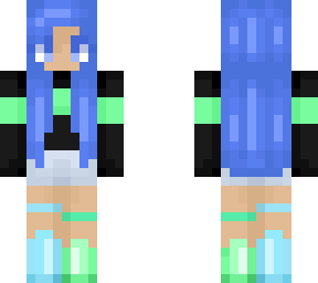 - green and blue -