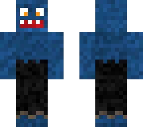 blue crazy monster