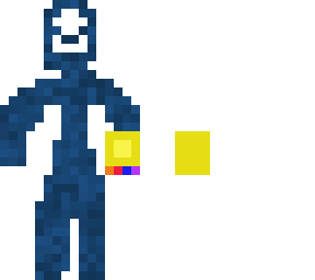 blue stick man w/infinity gauntlet