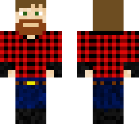 edited lumberjack skin - brown hair, redder beard