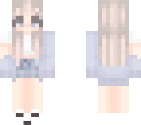 light blue sweater girl