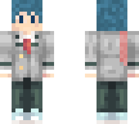 my hero academia blue hair