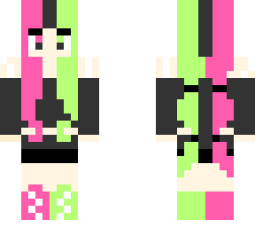 nintendo switch girl (hot pink&lime green)