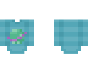 pastel planet sweater - blue and green - ob