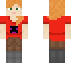 red alex with enederman