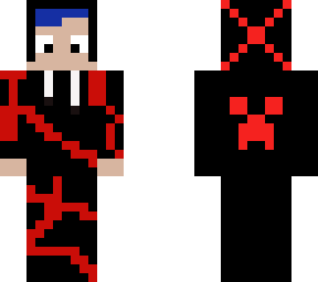 red and black boy in hoodie edit