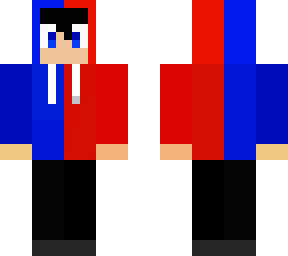 blue and red