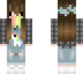 chibi girl with rainbow barf