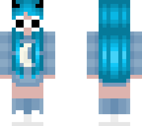 once in a blue moon - blue hair - clout glasses - pastel