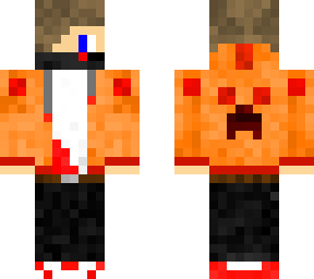 orange/red creeper hoodie